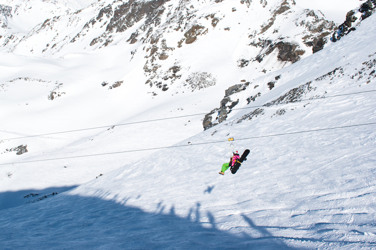 Activiteiten Val Thorens zipline