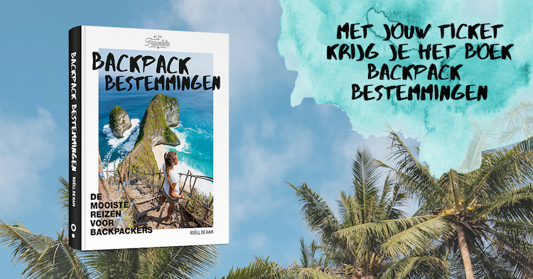 Backpack Bestemmingen boek ticket op WeAreTravellers Event