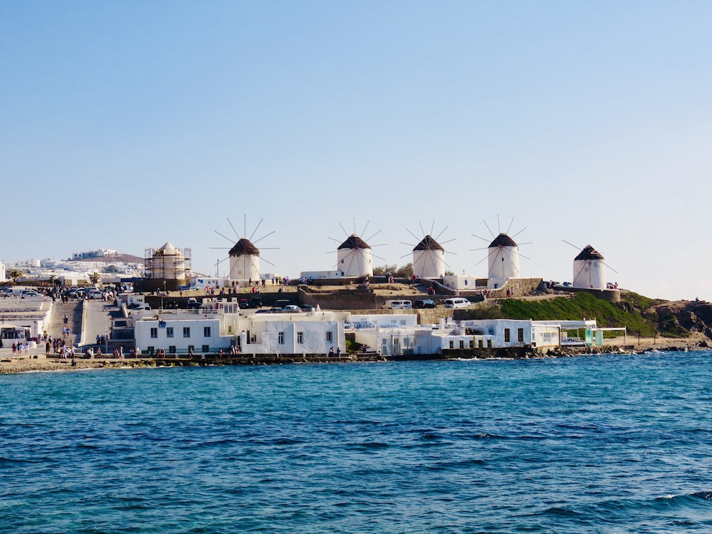 Eilandhoppen in de Cycladen, Molens op Mykonos