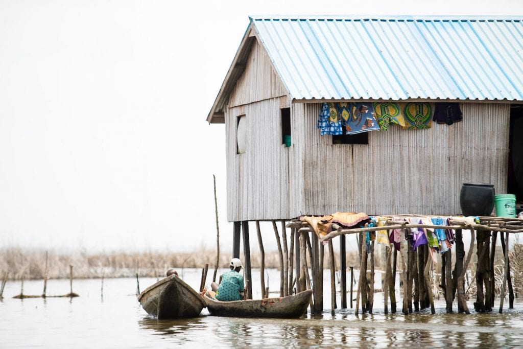 Benin Afrika Ganvie reizen naar Benin (Riske)