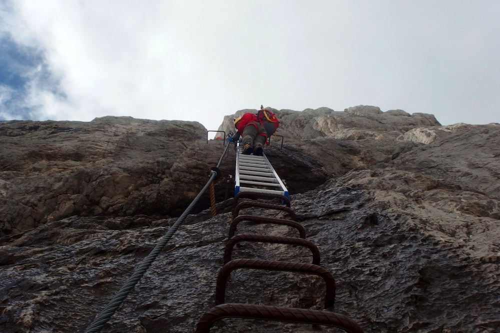 Via Ferrata in de bergen