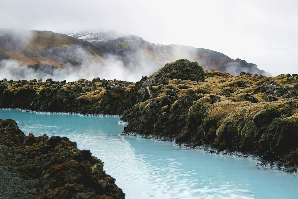 Blue lagoon, IJsland natuur