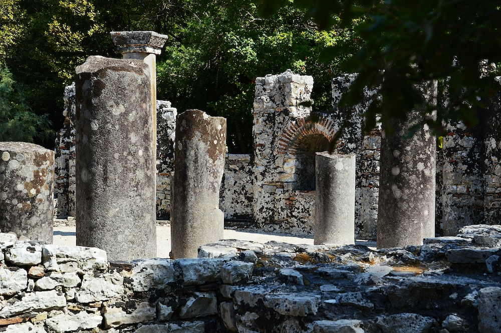 Butrint restanten oude havenstad