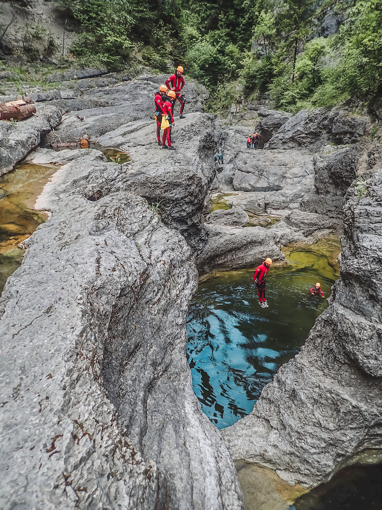 stedentrip salzburg canyoning