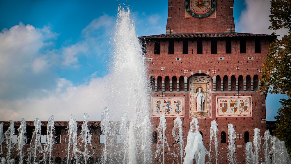 Castello Sforzesco van buiten