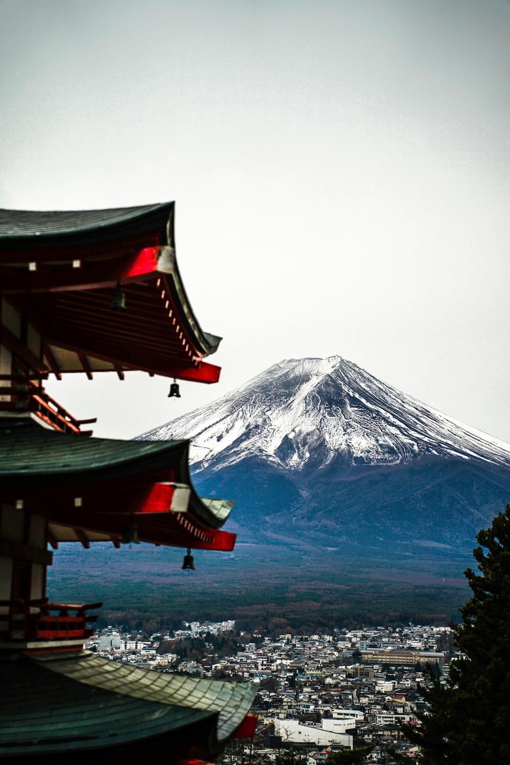 Chureito Pagoda met mount fuji