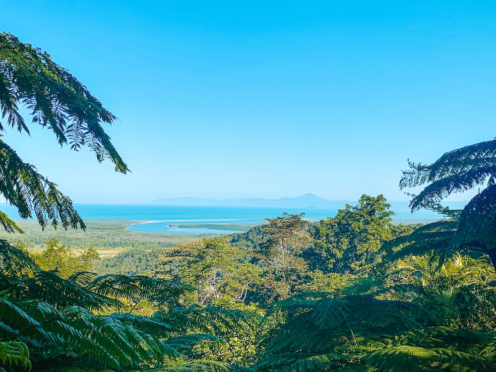 Daintree uitzicht, australie oostkust