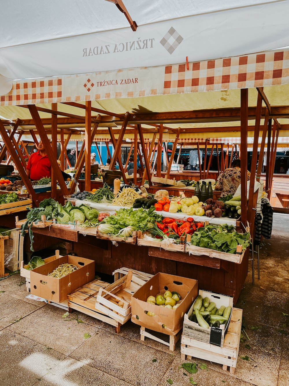 De markt van Zadar