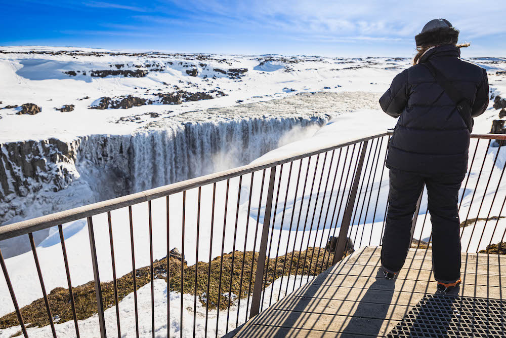 Dettifoss waterval in het noorden van IJsland