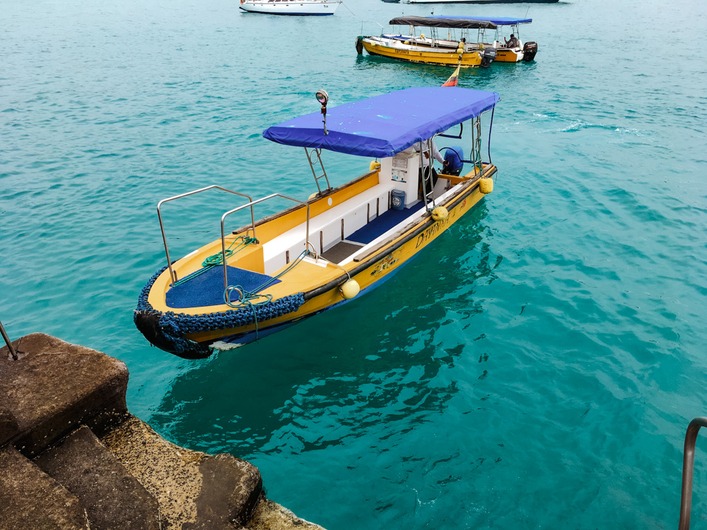 Ecuador Galapagos speedboat