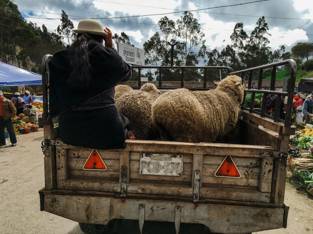 Ecuador bezienswaardigheden marktje