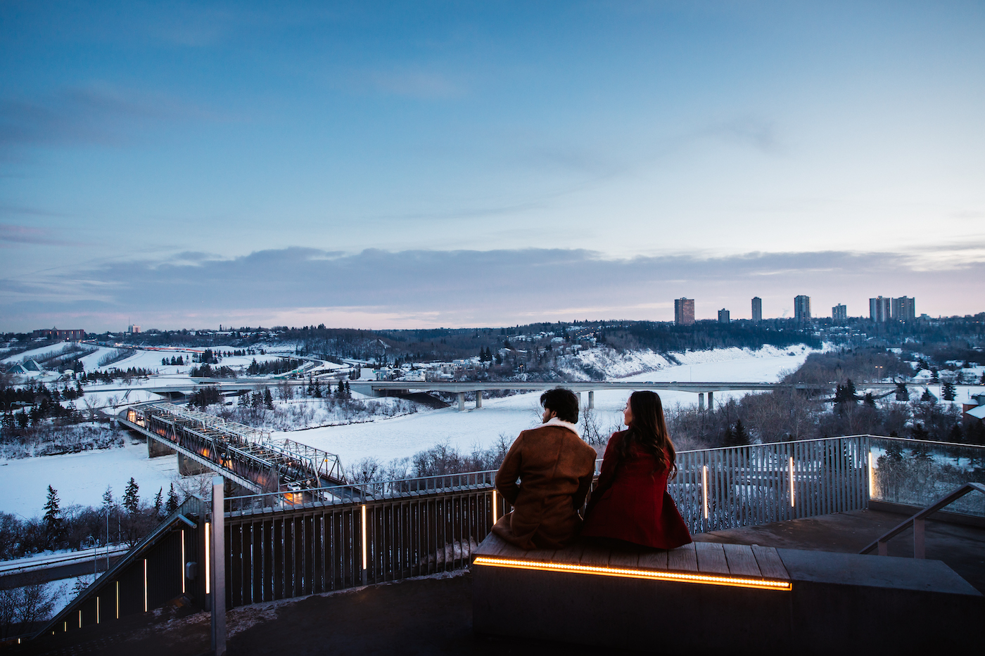 Edmonton Funicular Lookout canada winter