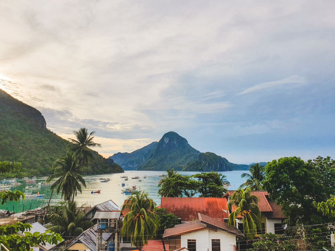 El Nido, Uitzicht vanaf Frendz hostel