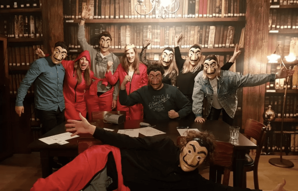 Escape room time casa de papel