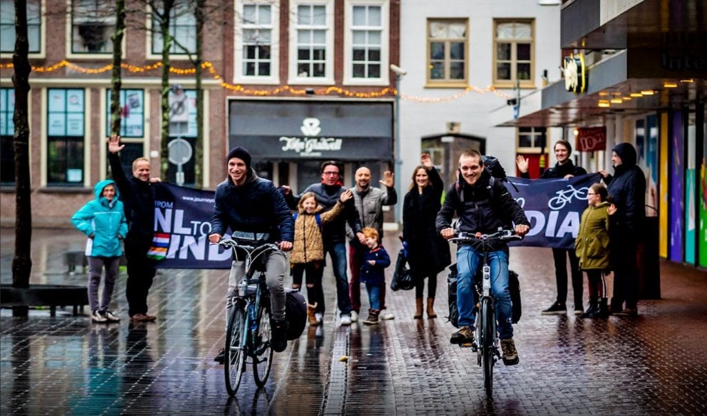 Fietsen nederland naar india