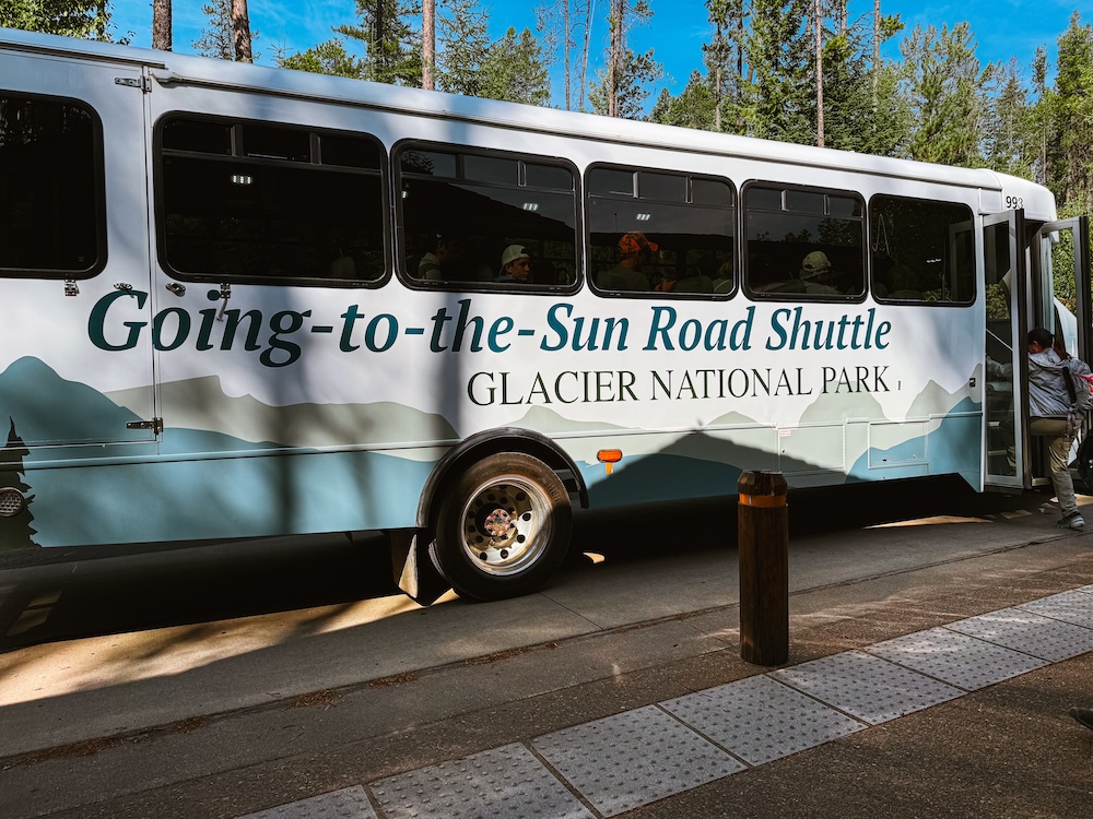 Glacier National Park Going-to-the-Sun shuttle