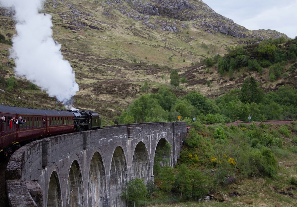 Glenfinnan Viaduct, vanuit Edinburg