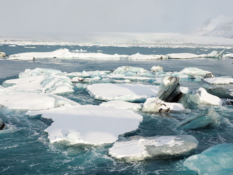 Jokulsarlon gletsjermeer 