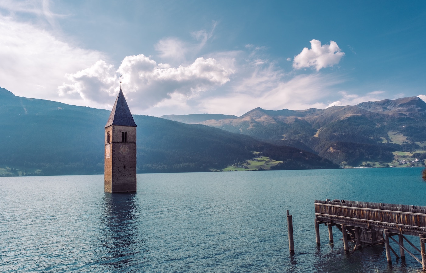 Graun Church tower italie zuid tirol