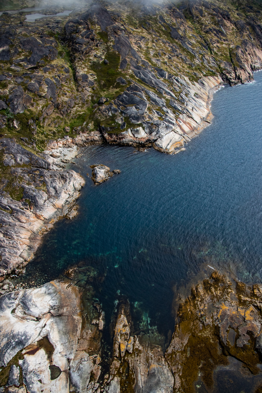 Groenland vanuit de helikopter