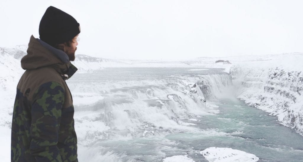 Gullfoss IJsland winter