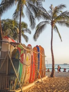 Hawaii surfen vakantie oahu_