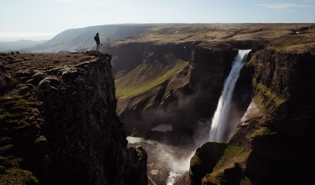 Háifoss waterval ijsland