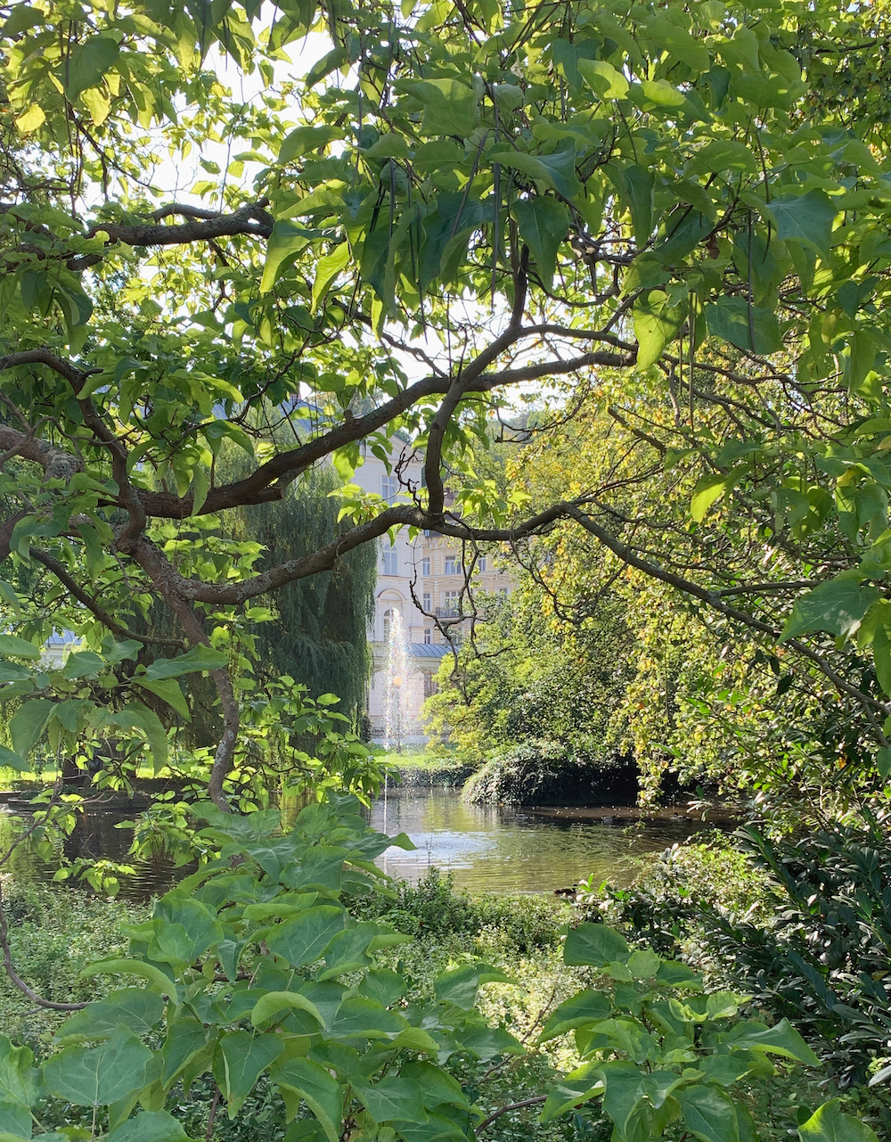 Het Dvorák park in Karlovy Vary