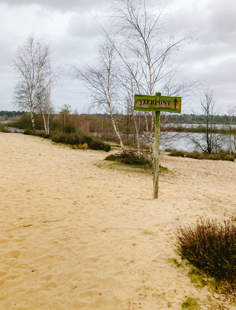 Het veerpontje wandelen Maasduinen limburg