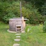 Hot tub lake bled glamping