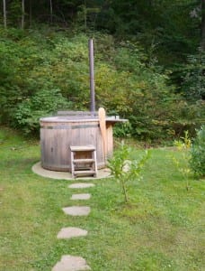 Hot tub lake bled glamping