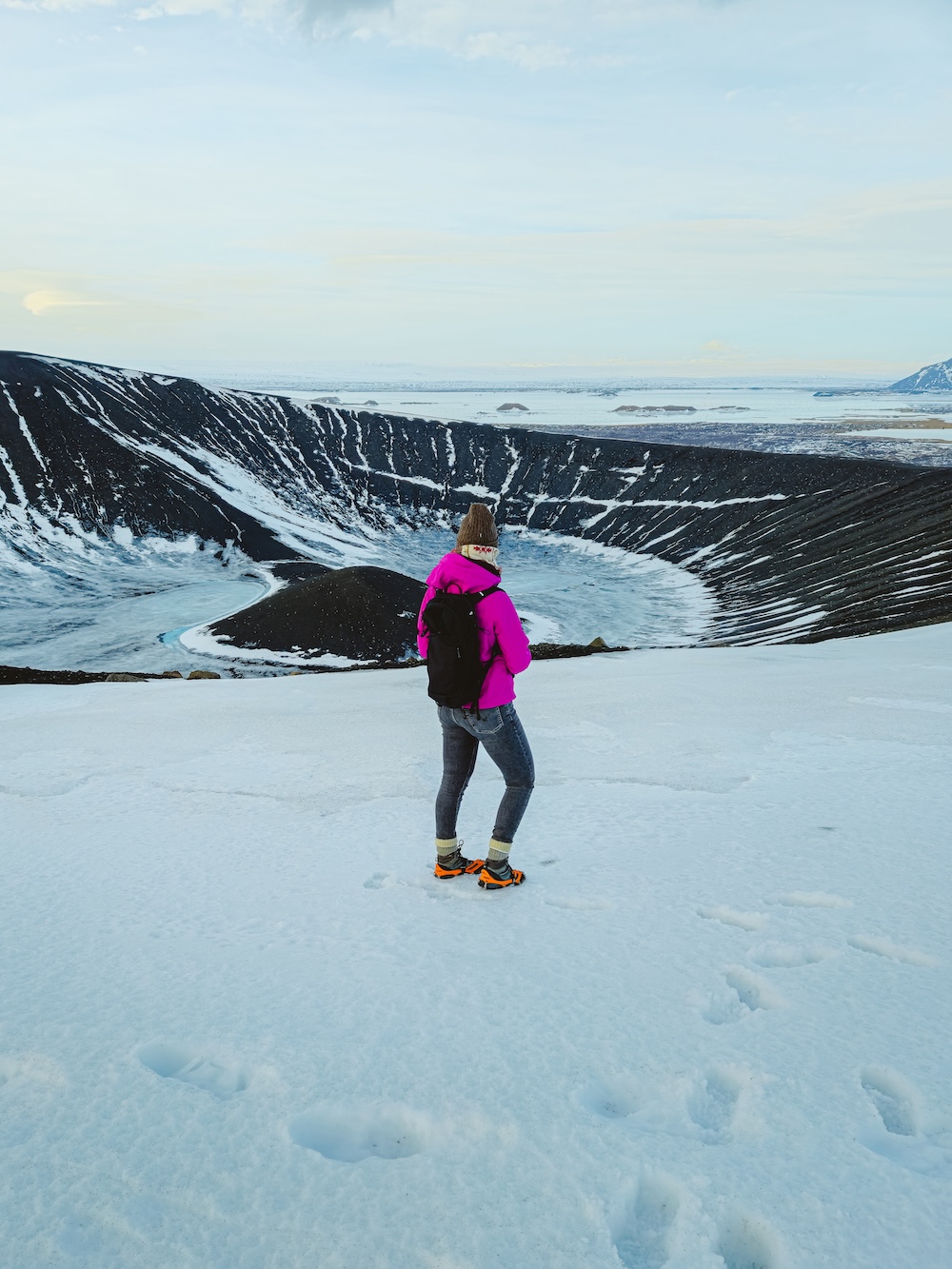 Hverfjall krater IJsland