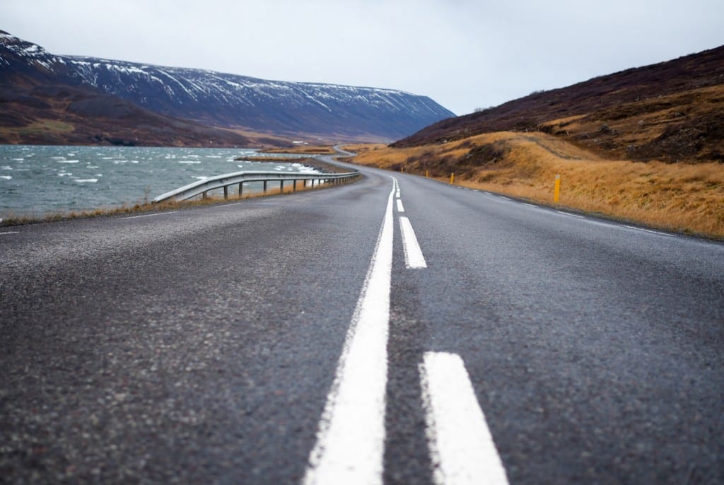 Ijsland Akureyri weg