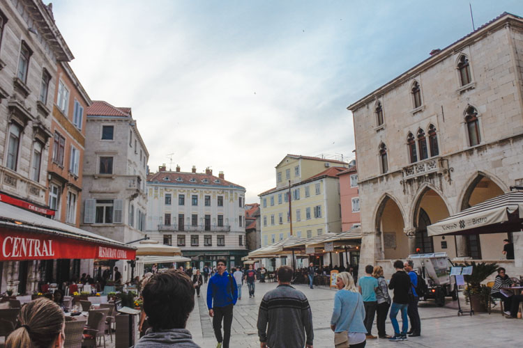 Interrail kroatie split stadje