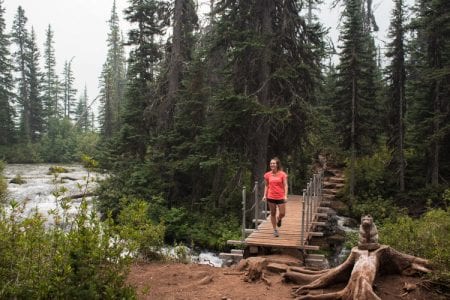 Joffre lakes Provincial Park hike naar upper joffre