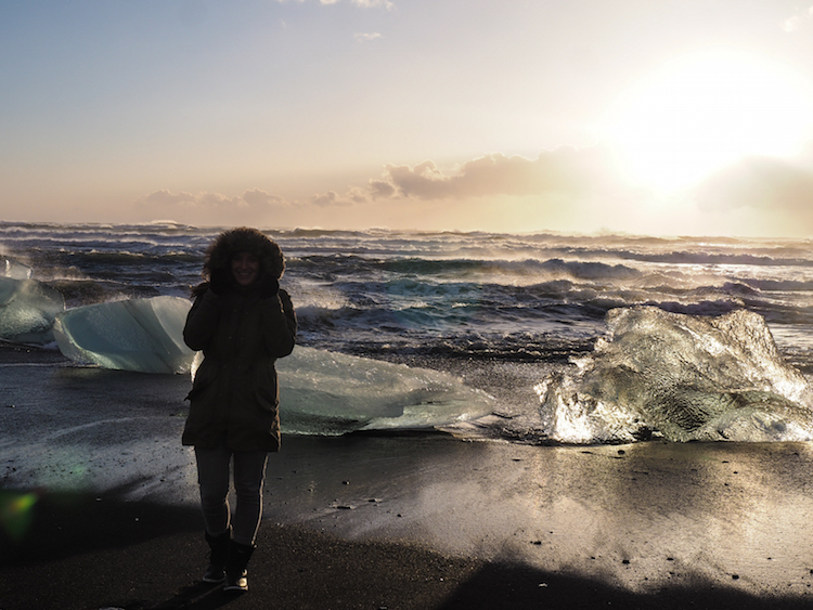 jokulsarlon beach ijsland