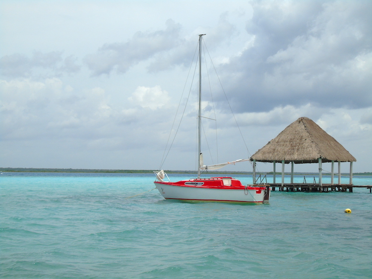 Kajak laguna bacalar mexico boot