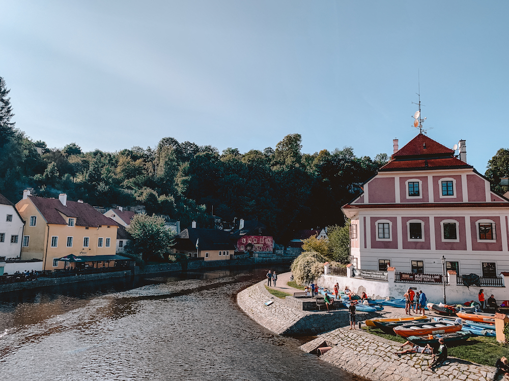 Kanoën in Cesky Krumlov