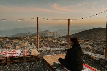 Kayleigh in Bassata Camp, Ras al Khaimah