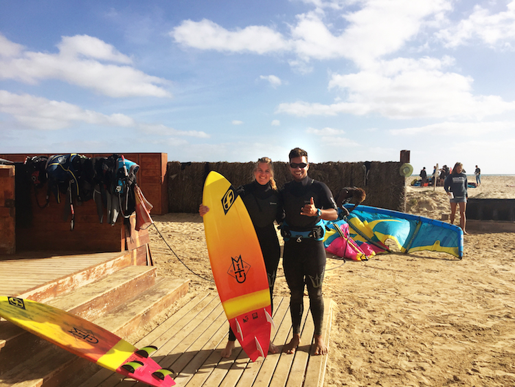 Kitesurfen Sal Kite Beach surfen marleen Hoftijzer