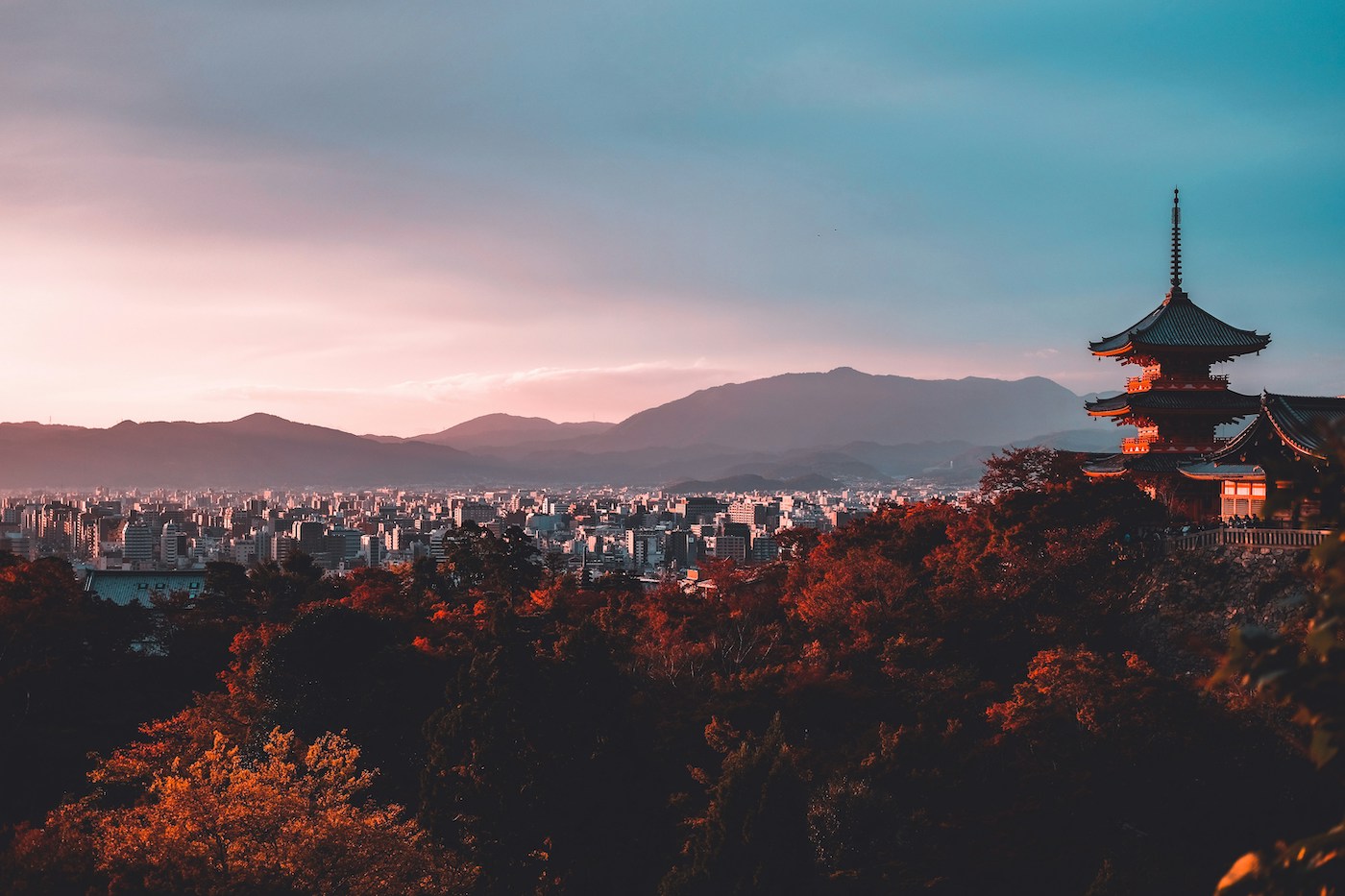 Kiyomizu-dera uitzicht kyoto