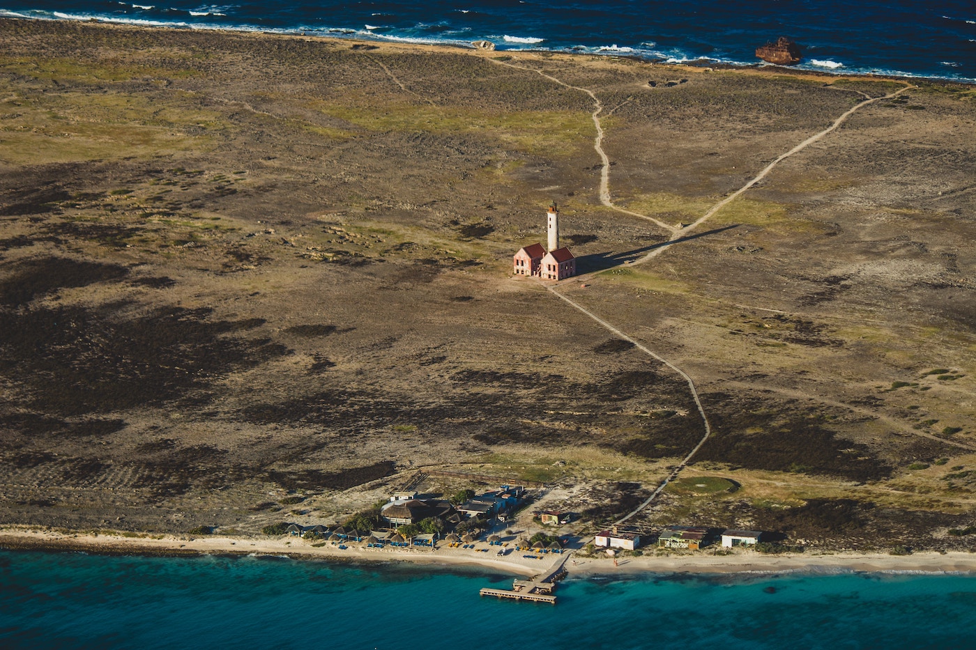 Klein curacao strand