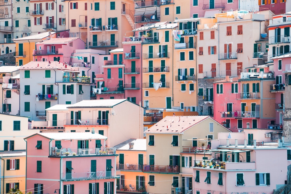 Kleurige huizen, Cinque Terre