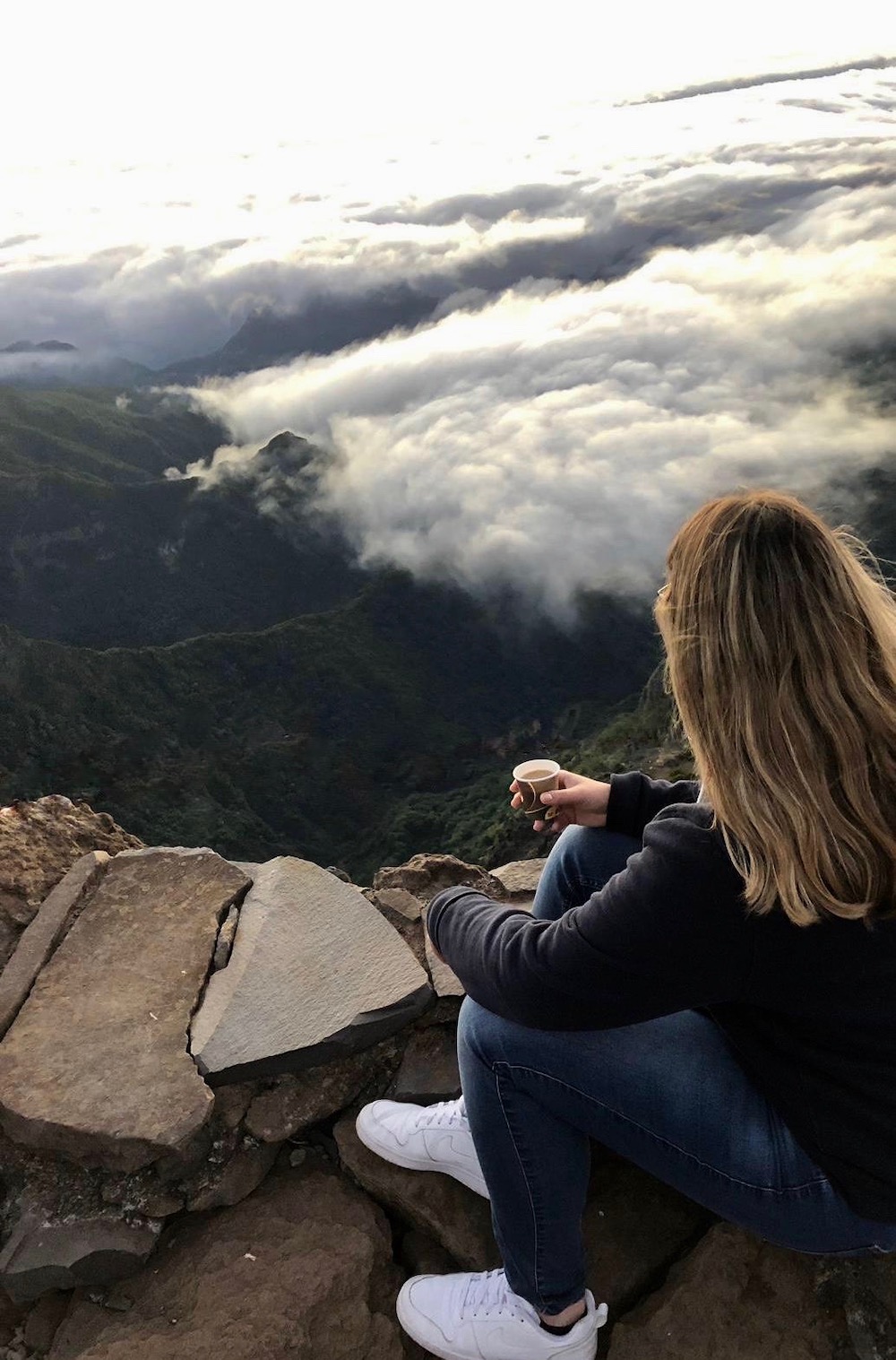 Koffie op Pico do Arieiro