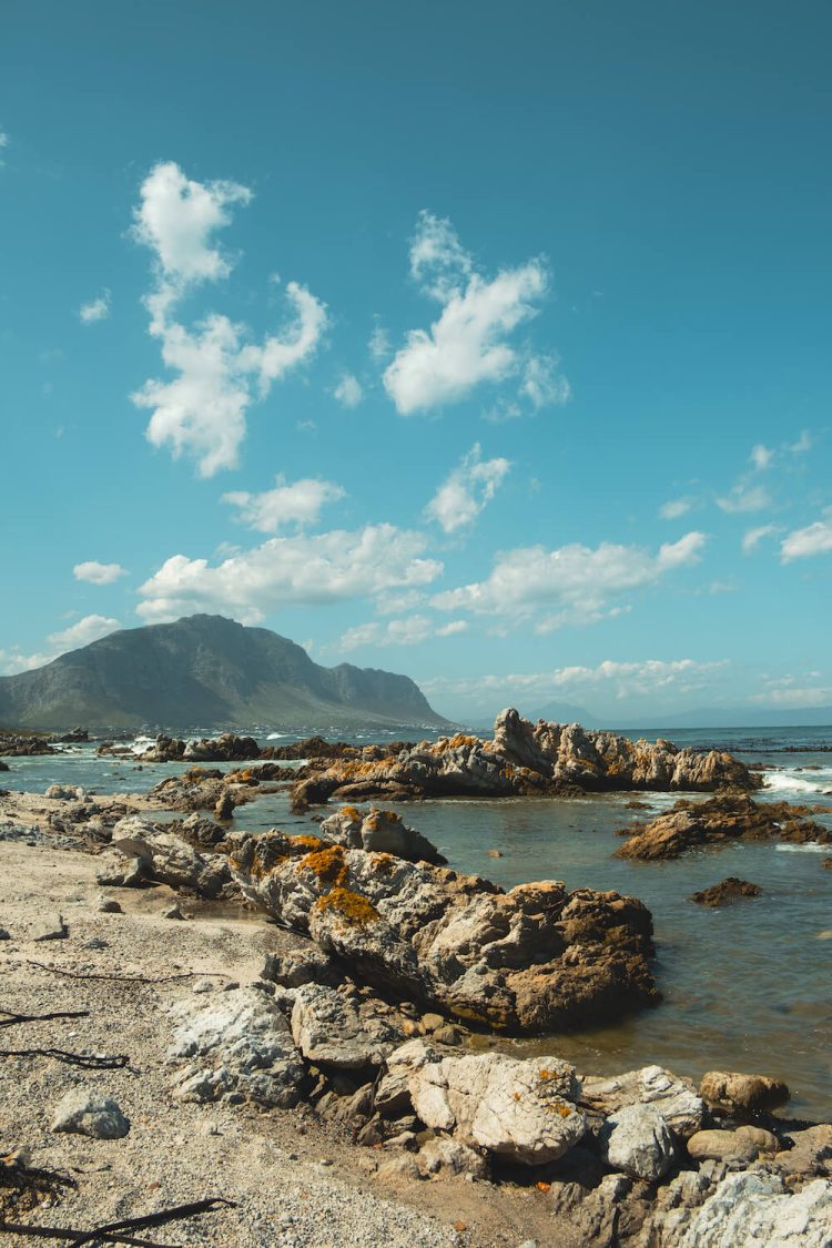 Kustlijn Kaapstad strand