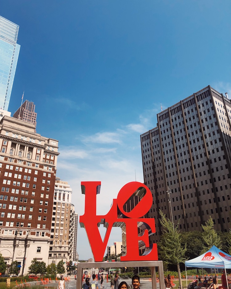 LOVE statue love park philadelphia