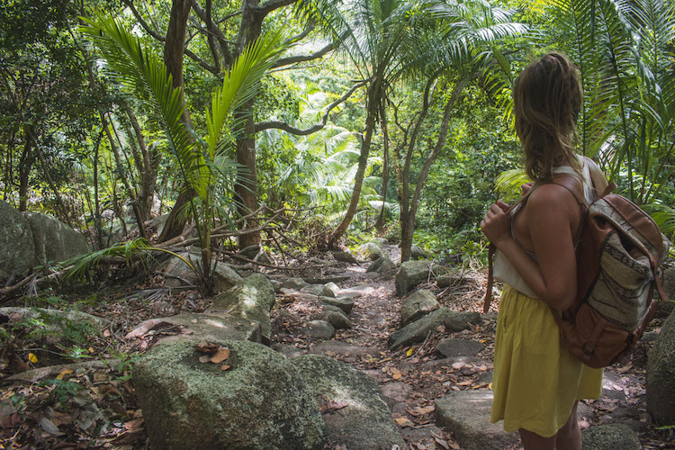 La Digue hike naar petite anse en anse coco