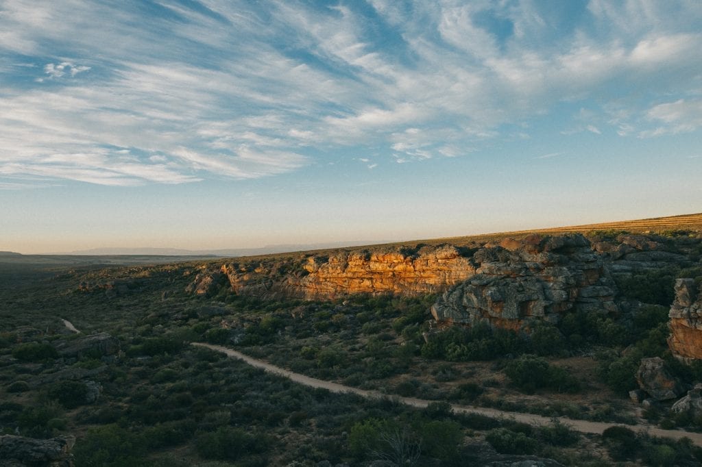 Landschap cederberg zuid-afrika bergen