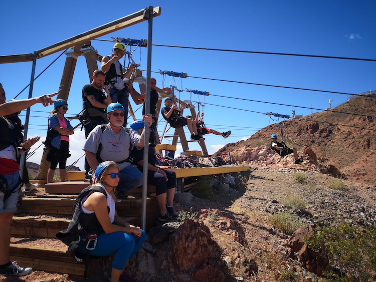 las vegas zip line groep