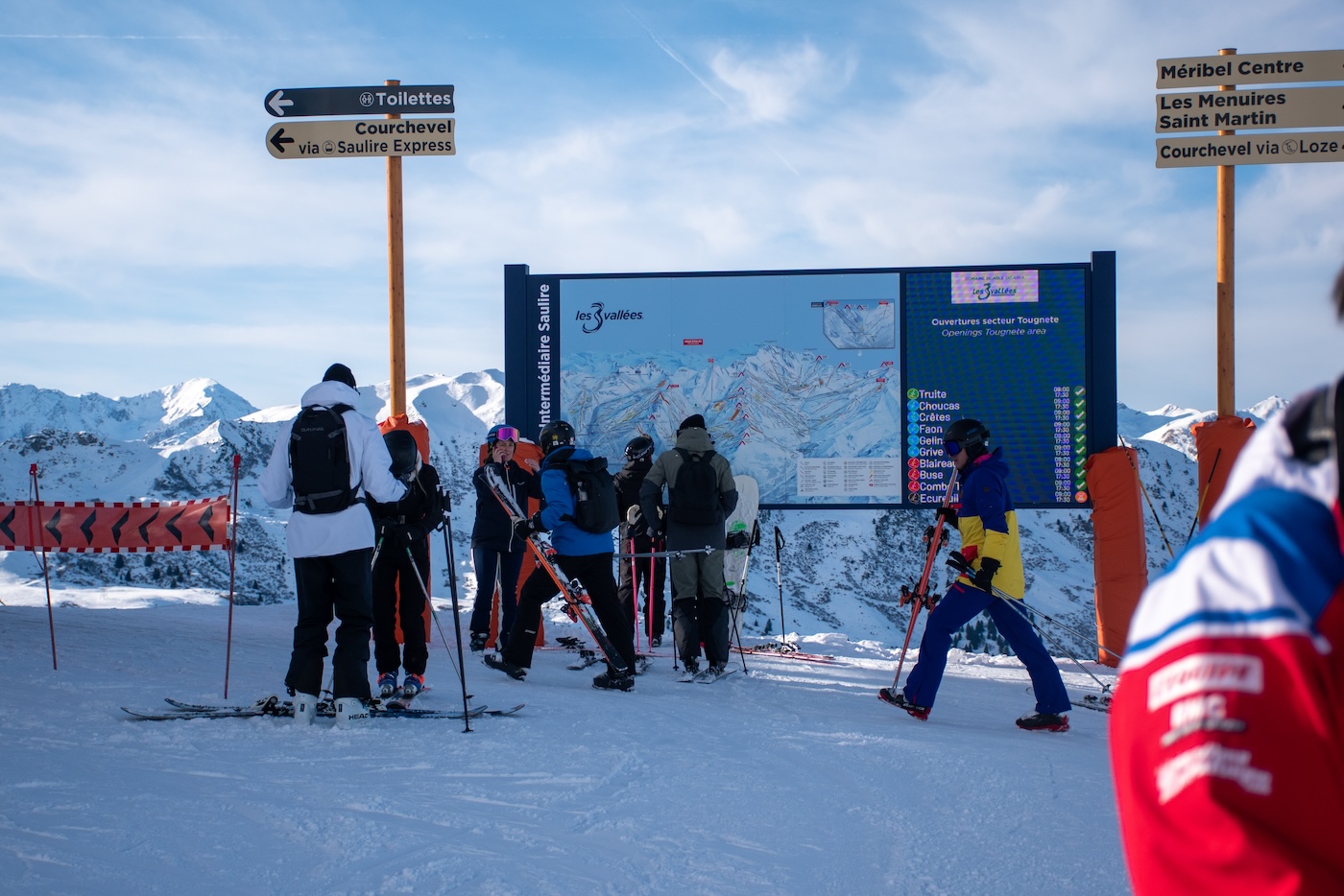 Les 3 Vallées routekaart